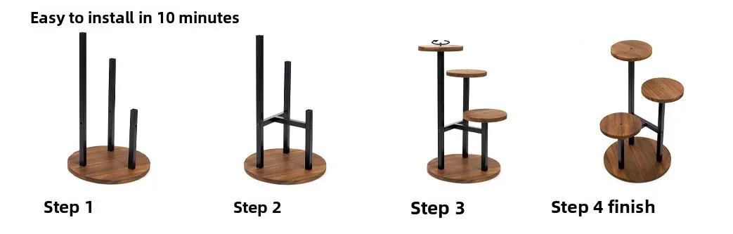 Flower rack indoor living room flower pot rack balcony wrought iron flower rack floor-to-ceiling multi-layer shelf