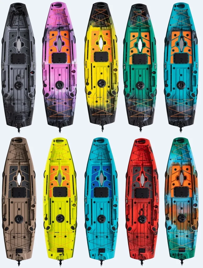 1PC Pedals Detachable Foldable Kayak with Electric Motor New Designed A06024 1 Person Modular Fishing Kayak