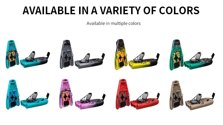 1PC Pedals Detachable Foldable Kayak with Electric Motor New Designed A06024 1 Person Modular Fishing Kayak