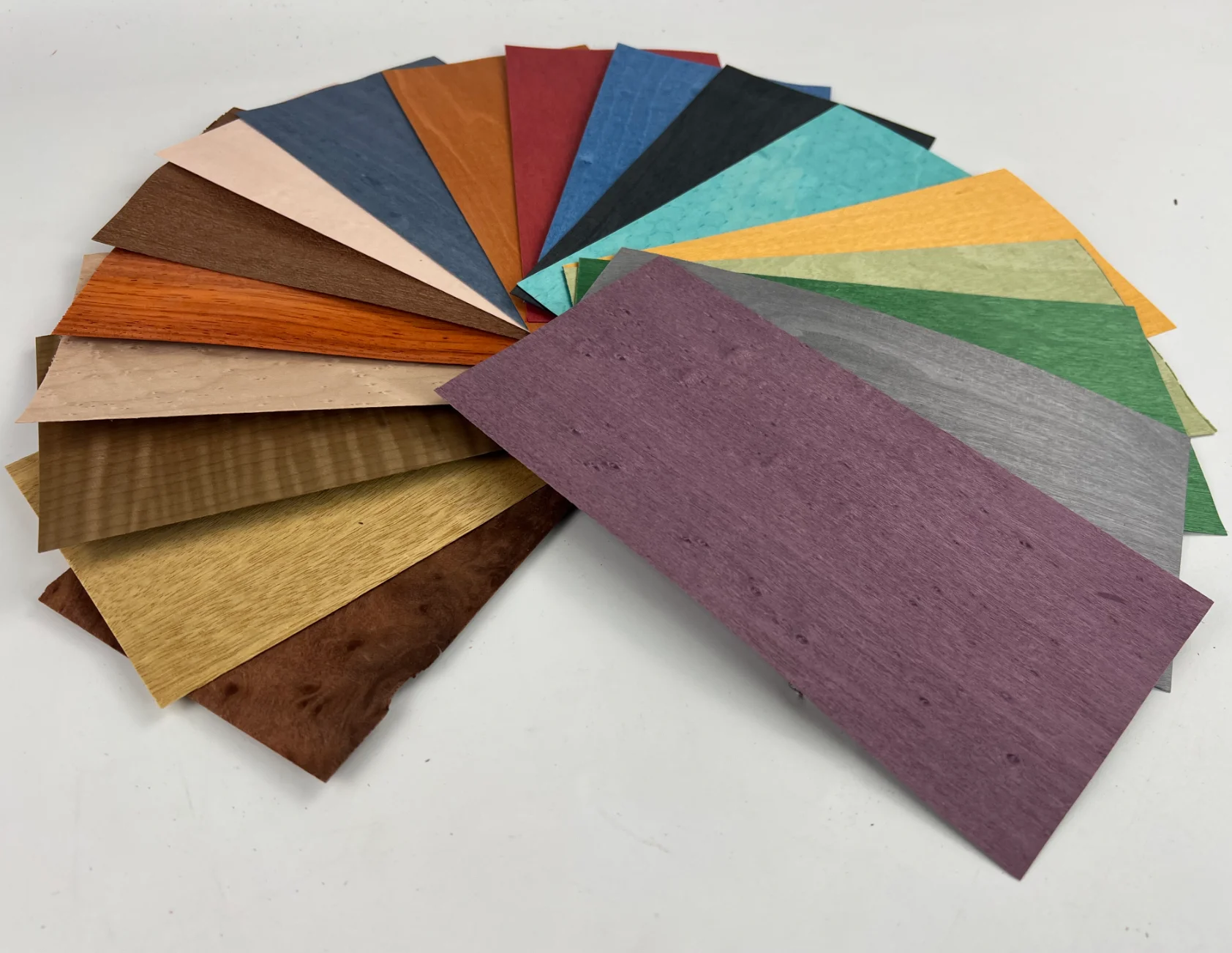 18 Sheets Real Wood Veneer Sheets Dyed Maple Veneer for Crafts Model Making Marquetry Various Wood Types Thin Natural Wood Panel