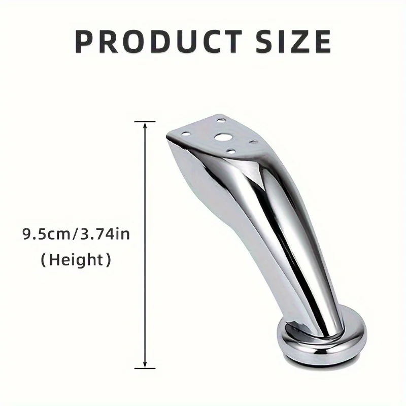 Furniture Base Legs,Suitable for Chairs, Stools, Cabinets, and Sofa Table Cabinet Legs,and Comes with 16 Installation Screws