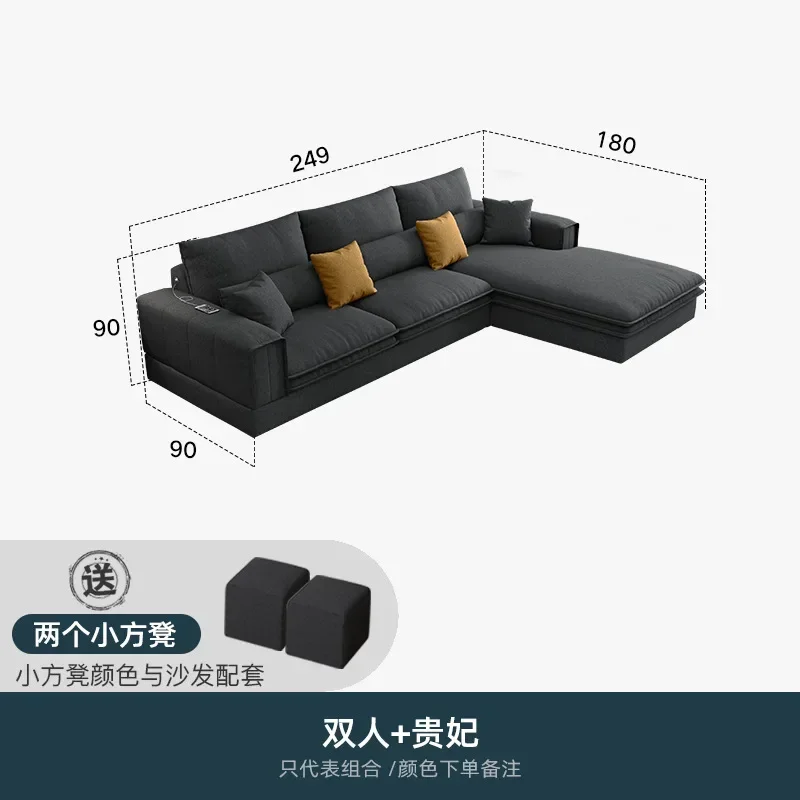 Y1 Cheap Nordic Modern Sofa Design L Shape Fabric Velvet Lounge Sectional Office Recline Sofa Set Furniture Couch Living Room So