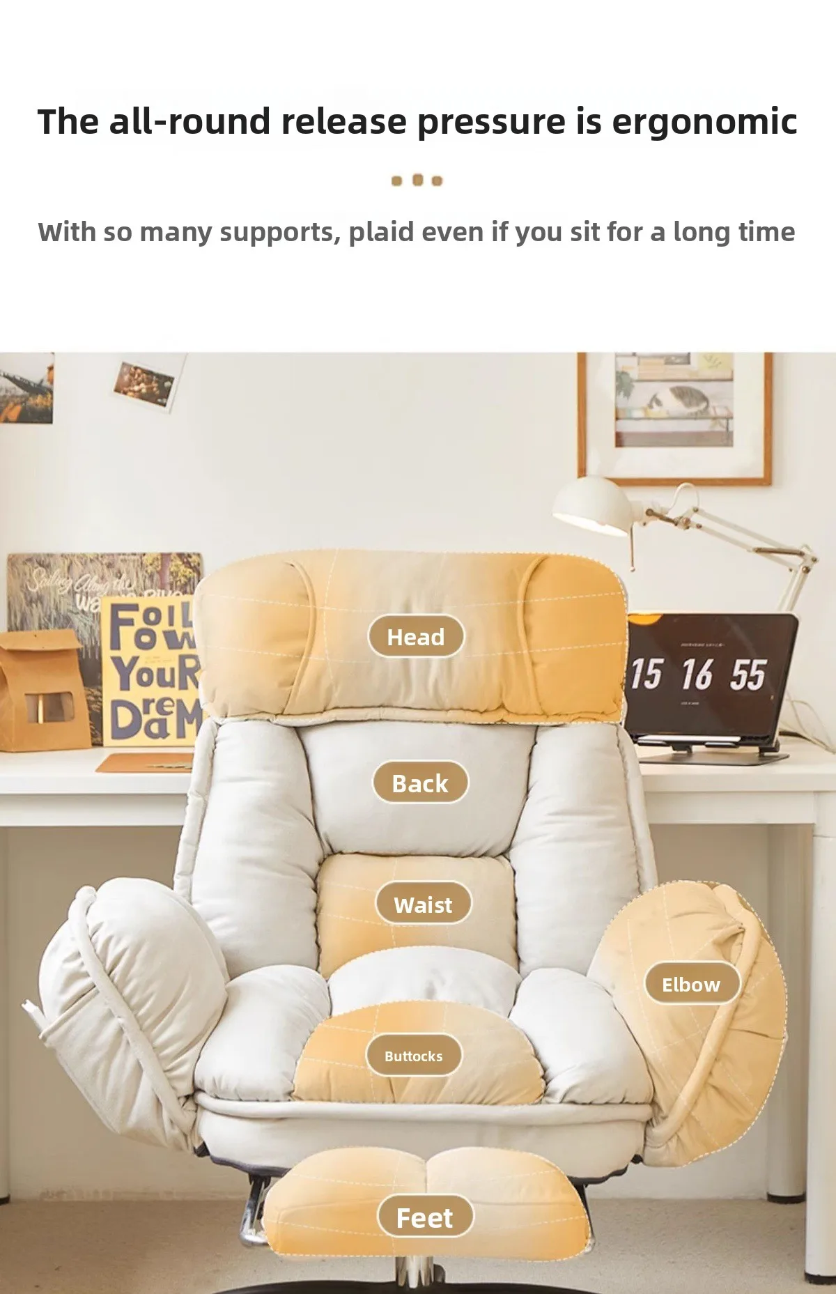 Home computer chair for lying down,nap taking,office chair,e-sports sofa chair, sitting,lazy person sofa chairs,backrest chairs