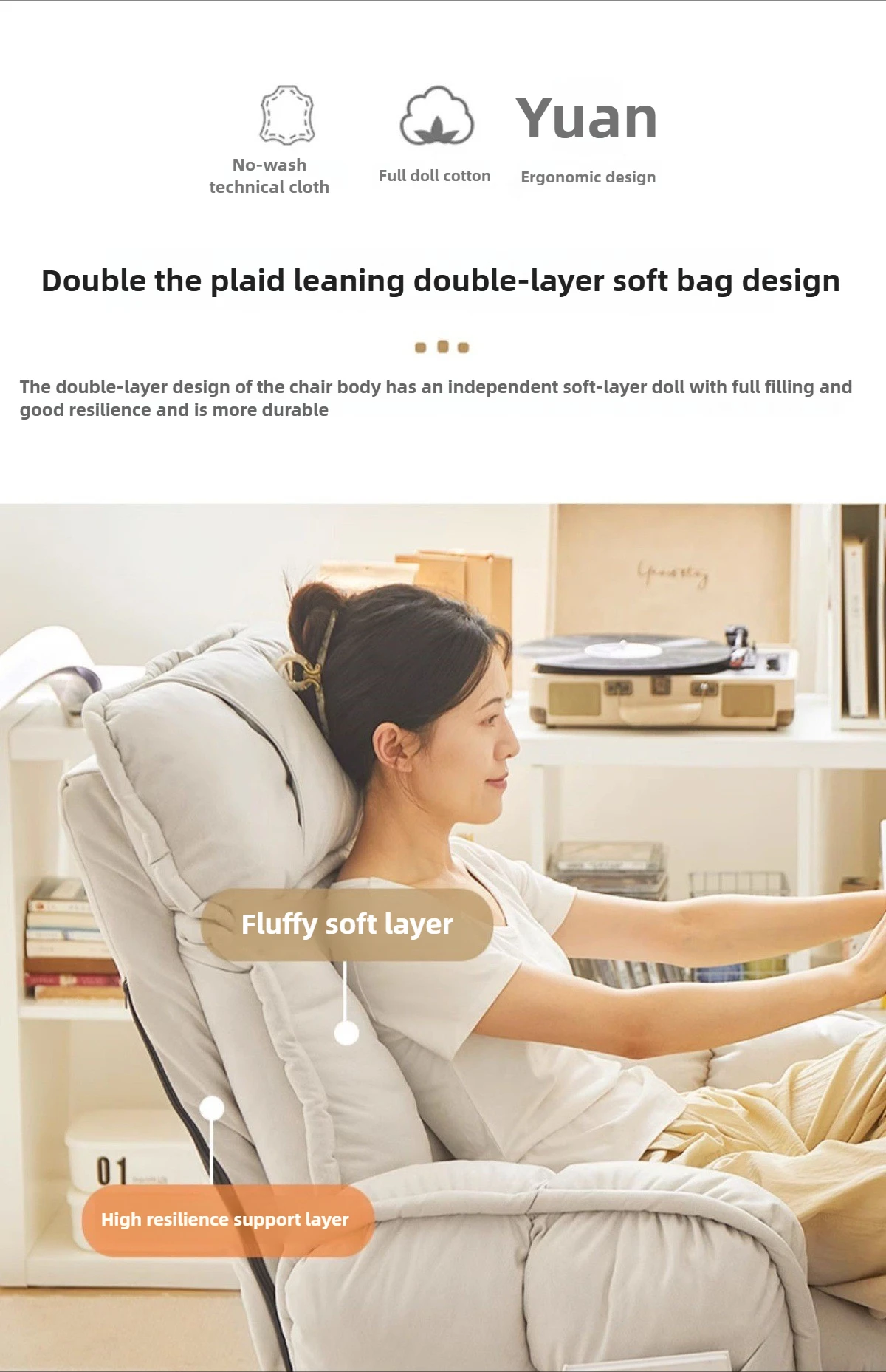 Home computer chair for lying down,nap taking,office chair,e-sports sofa chair, sitting,lazy person sofa chairs,backrest chairs