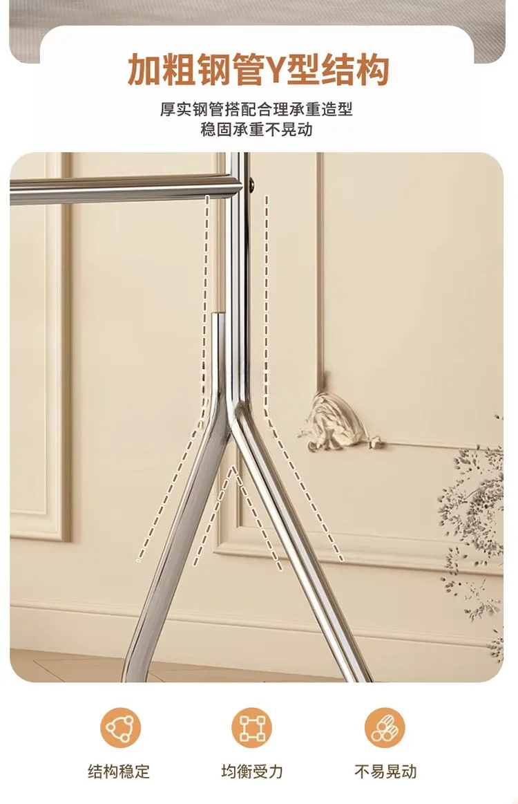 Home Simple Mobile TV Stand Stainless Steel Multifunctional Rolling Cart with Storage for Living Room Bedroom Office Small Space