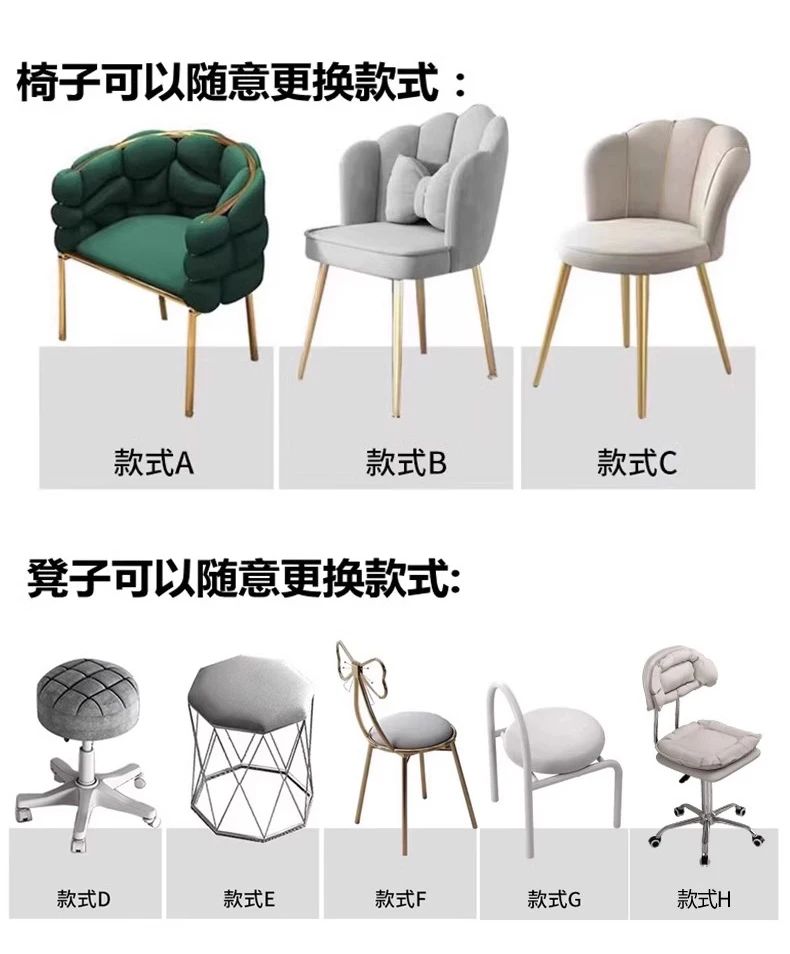 Cream French Nail Table With Lamp Glamour Design European Nail Table Storage Simple Mesa De Manicurista Beauty Salon Furniture