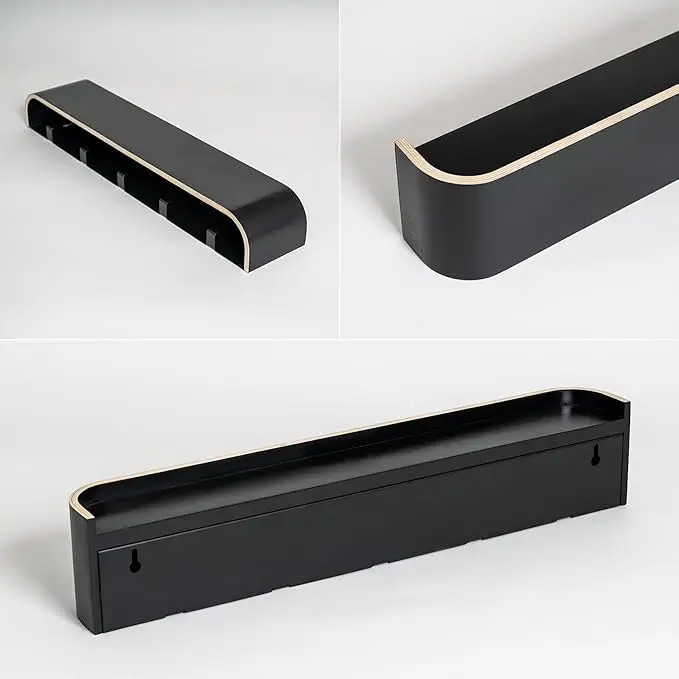 Door-Mounted Organizer Scandinavian Wall Shelf for Bedroom/Hallway/Closet Storage Solution for Coats & Accessories Nordic Modern