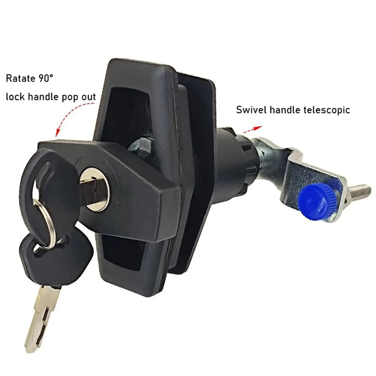 Compartment Door Locker PUSH Door Lock W/ 2keys for Swift Elldis Caravan Motorhome