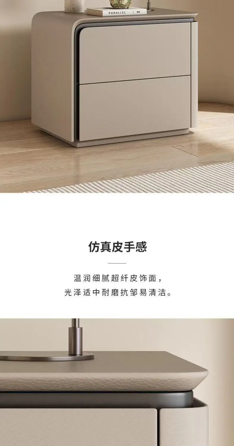 Minimalist Nordic Nightstands Style Storage Design Bedside Table Luxury Aesthetic Mesita De Noche Dormitorio Bedroom Furniture