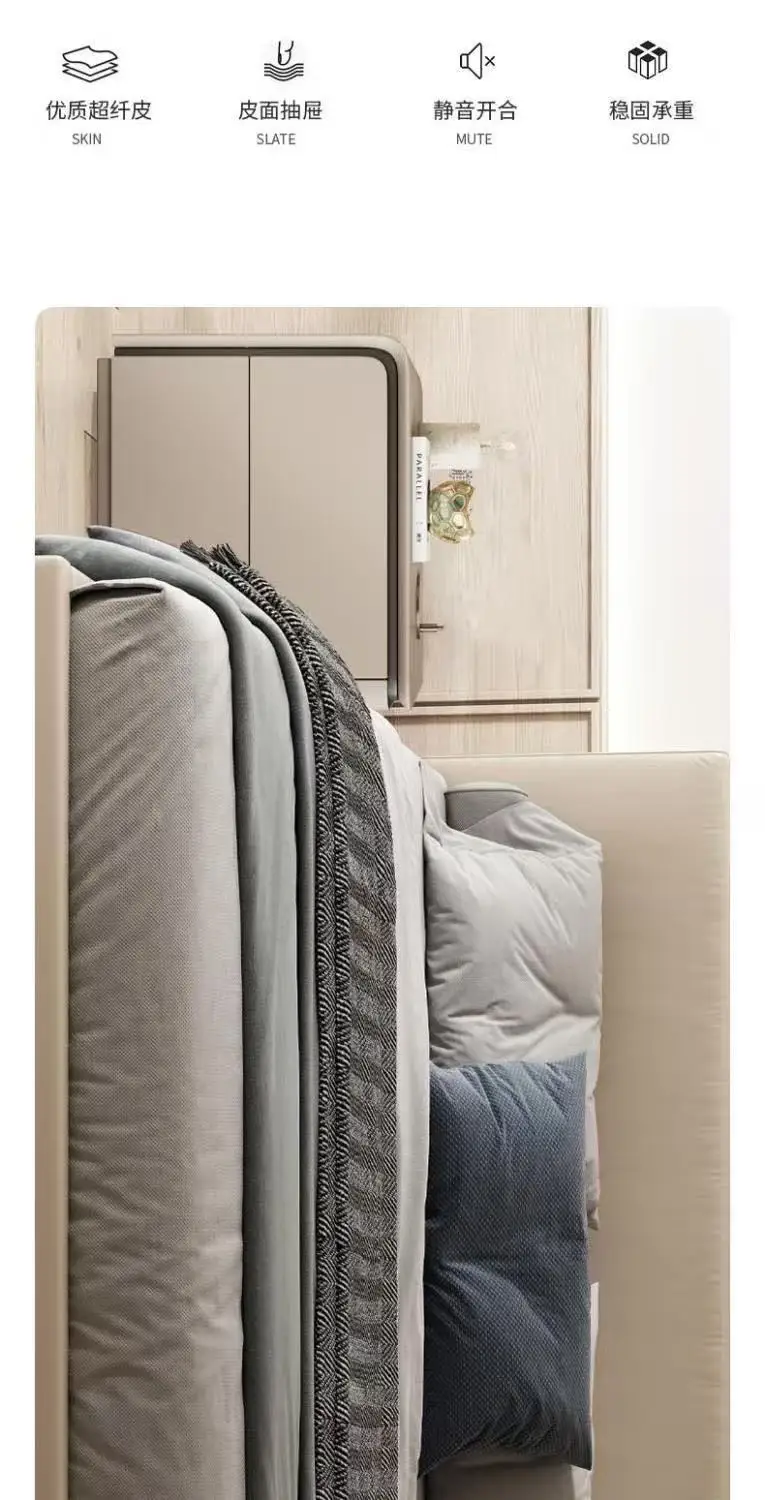 Minimalist Nordic Nightstands Style Storage Design Bedside Table Luxury Aesthetic Mesita De Noche Dormitorio Bedroom Furniture