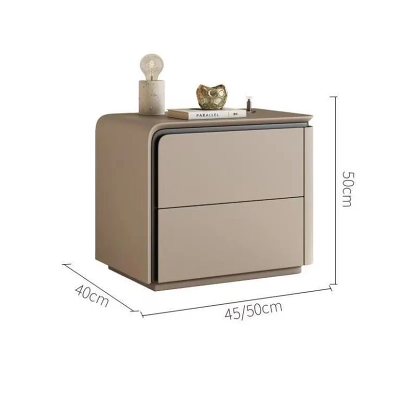 Minimalist Nordic Nightstands Style Storage Design Bedside Table Luxury Aesthetic Mesita De Noche Dormitorio Bedroom Furniture