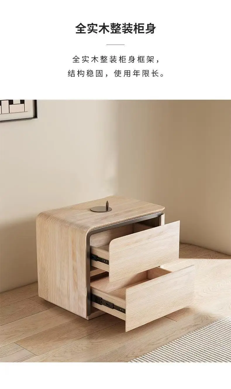 Minimalist Nordic Nightstands Style Storage Design Bedside Table Luxury Aesthetic Mesita De Noche Dormitorio Bedroom Furniture