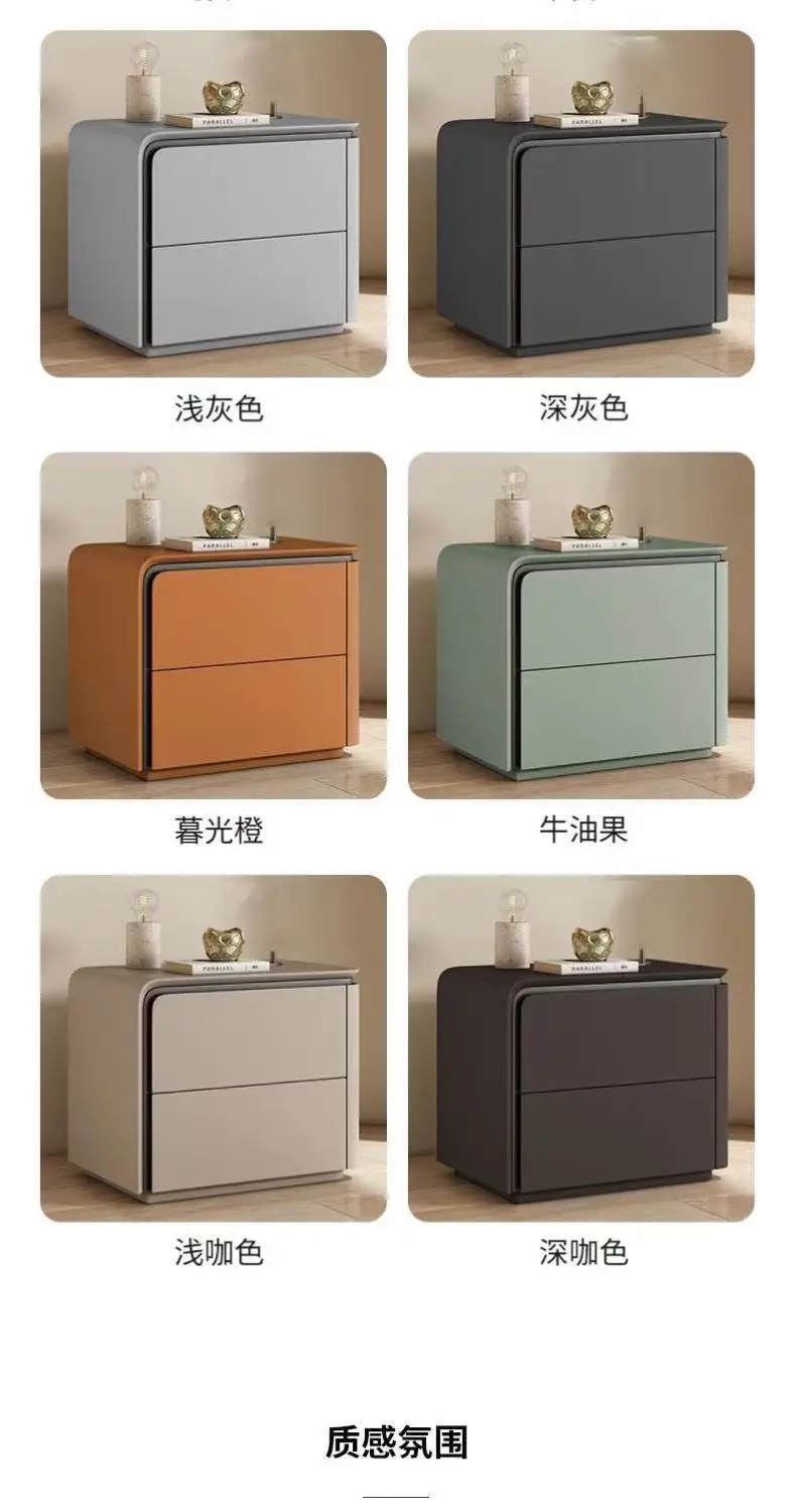 Minimalist Nordic Nightstands Style Storage Design Bedside Table Luxury Aesthetic Mesita De Noche Dormitorio Bedroom Furniture