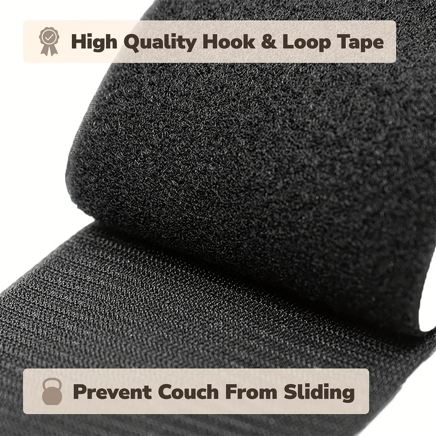 1/2 Rolls Couch Cushion Grip Tape Keep Couch Cushions From Sliding - Non Slip Cushion Pads,Strips with Adhesive for Fabric