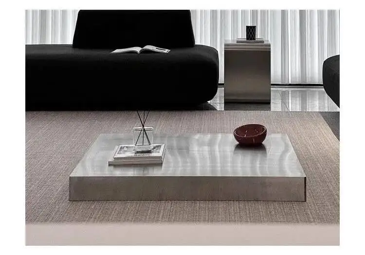 Coffee Italian Tables Stainless Steel Side Table Minimalist Tea Tables Modern Living Room Center Table Luxury Design Furniture