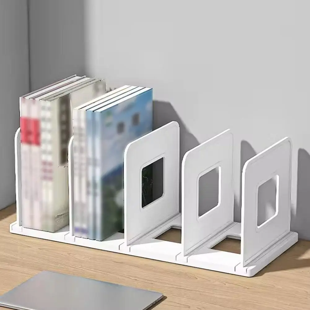 Four Sided Bookshelf Partition Book Clip Rack Book Baffle, Desktop Storage,Fixed Books,Creative Student Office Book Shelf