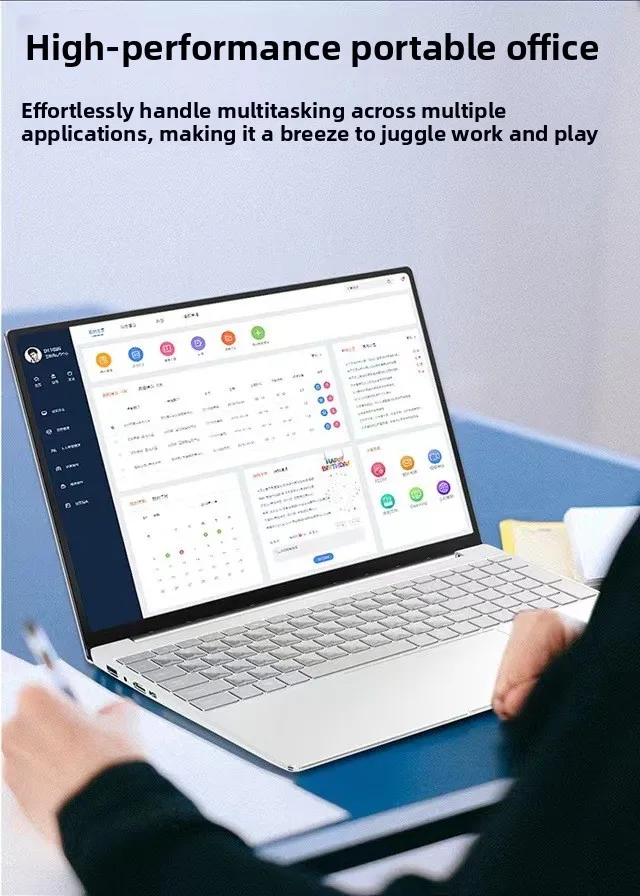 14" Ultra Slim Laptop 12GB RAM 128 256 512GB 1TB SSD Windows 11 J3455 Notebook Gamer 1920*1080 Display Office Study Computer PC
