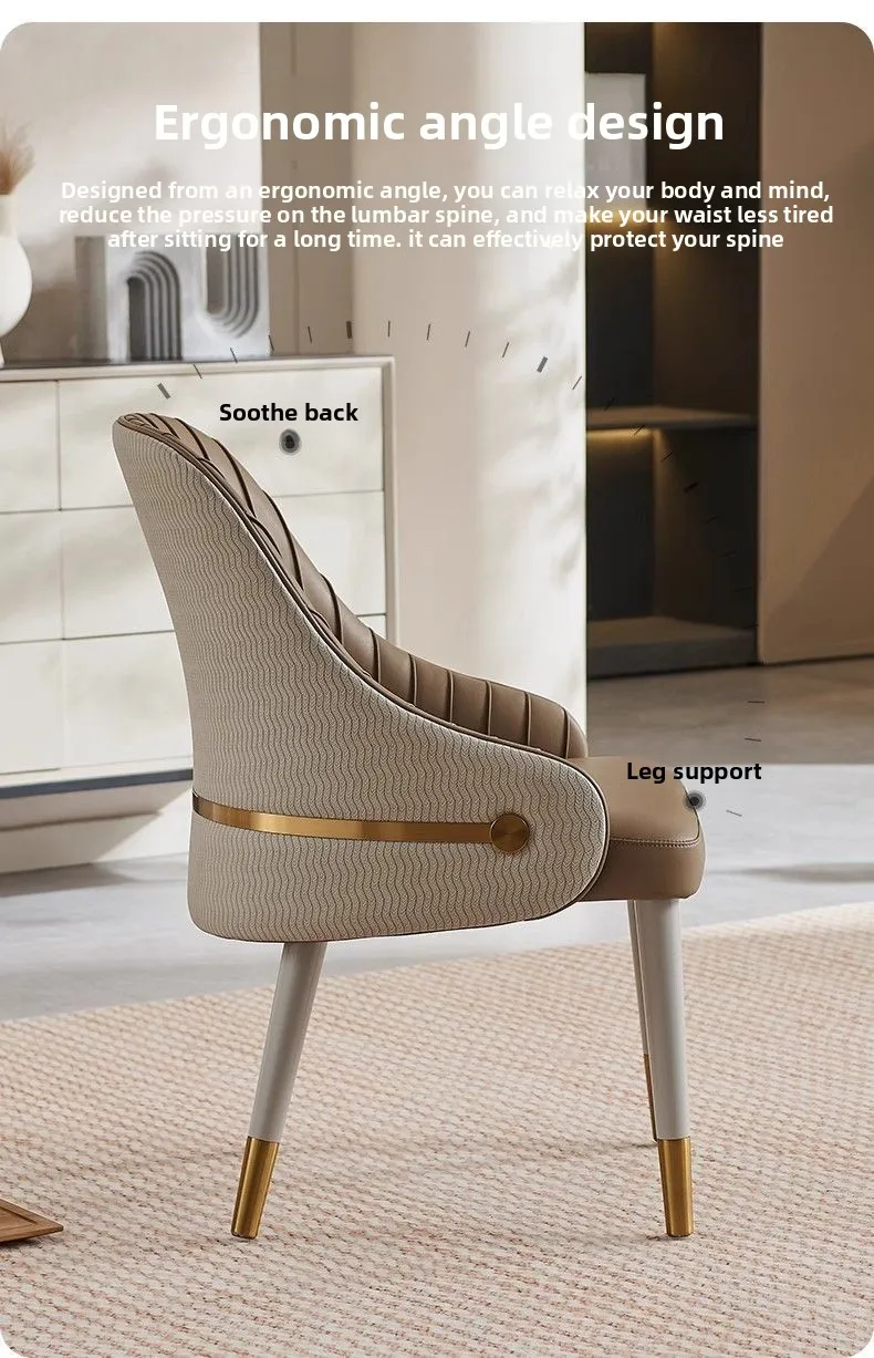 High End Modern Nordic Dining Chair Luxury Hotel Lobby Commercial Home Use Designer Chair