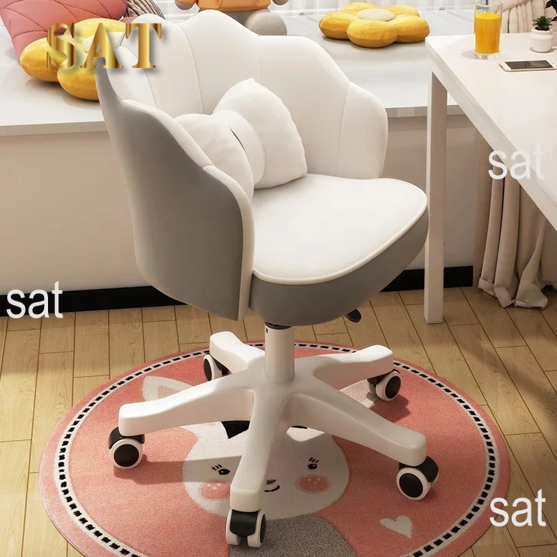 Makeup chair for girls, bedroom, high-end feel, dressing table stool,  new makeup stool, home light luxury backrest chair
