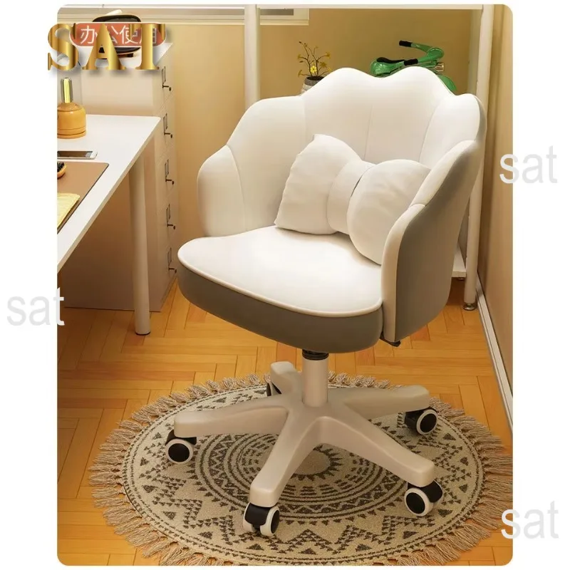 Makeup chair for girls, bedroom, high-end feel, dressing table stool,  new makeup stool, home light luxury backrest chair