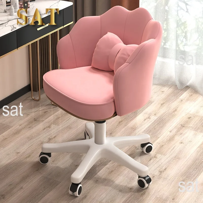 Makeup chair for girls, bedroom, high-end feel, dressing table stool,  new makeup stool, home light luxury backrest chair