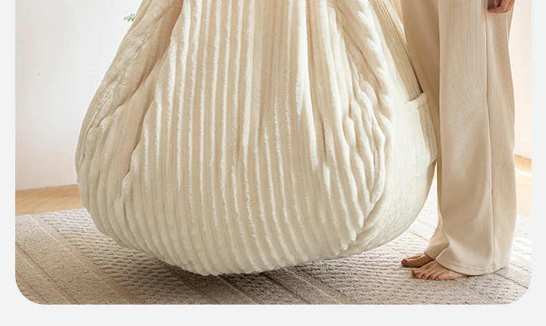 Pouf Modular Upholstered Bean Bag Sofas Glass Sleeping Function Rocking Bean Bag Sofas Beads Cushion Puff Con Relleno Furniture