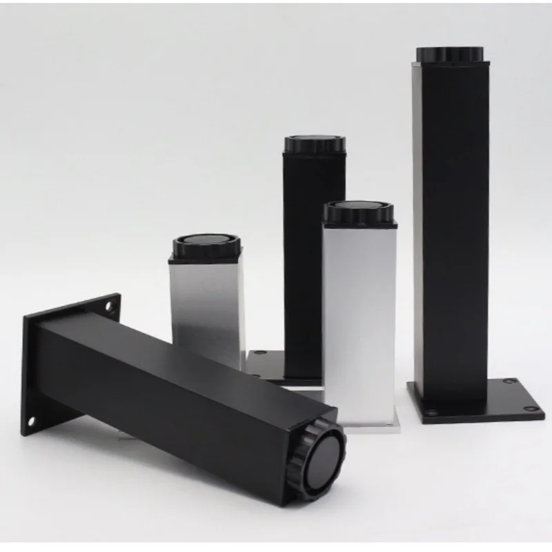 Home Square Adjustable Alloy Furniture Feet 4Pcs, Support Legs for Coffee Table Cabinet Chair Sofa Bed, Household Hardware Acces