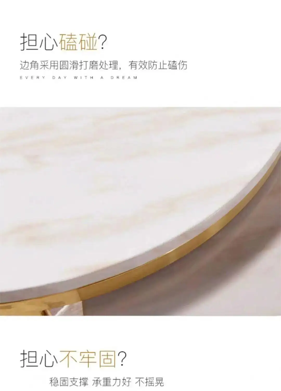 Light Sofa Table Italian Rock Luxury Living Room Plate Storage Table Coffee Coffee Balcony Round Table Side Tables