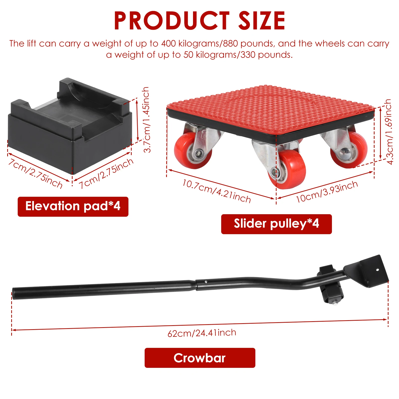 5/7 Pcs Furniture Mover Tool Set Heavy Stuffs Moving Roller with 360° Rotating Wheels Professional Moving Tools for Moving Sofa