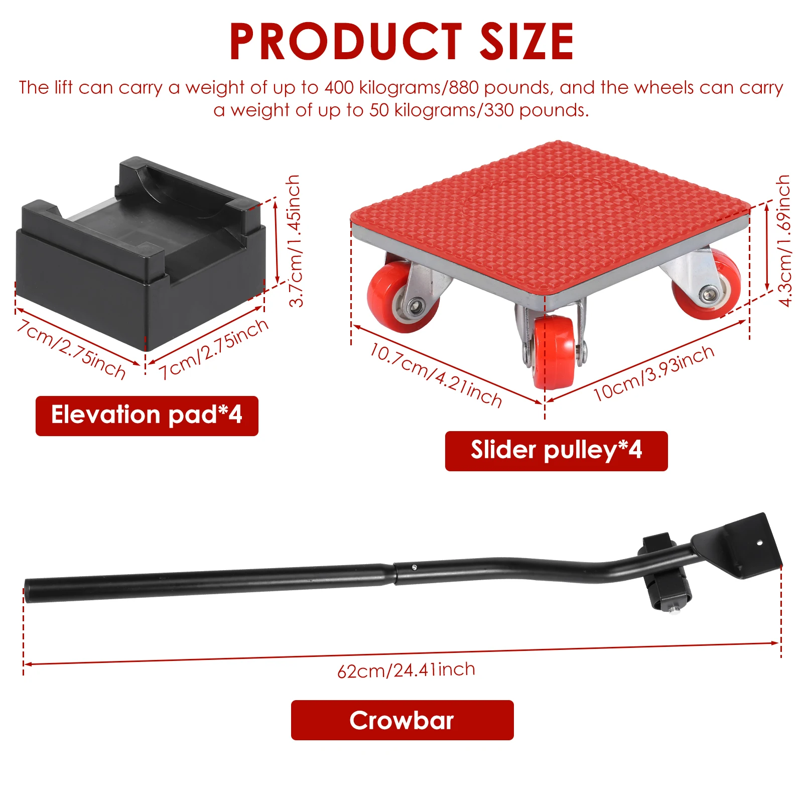 5/7 Pcs Furniture Mover Tool Set Heavy Stuffs Moving Roller with 360° Rotating Wheels Professional Moving Tools for Moving Sofa