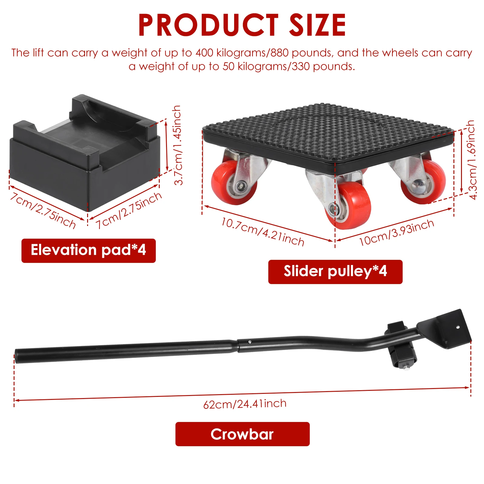 5/7 Pcs Furniture Mover Tool Set Heavy Stuffs Moving Roller with 360° Rotating Wheels Professional Moving Tools for Moving Sofa