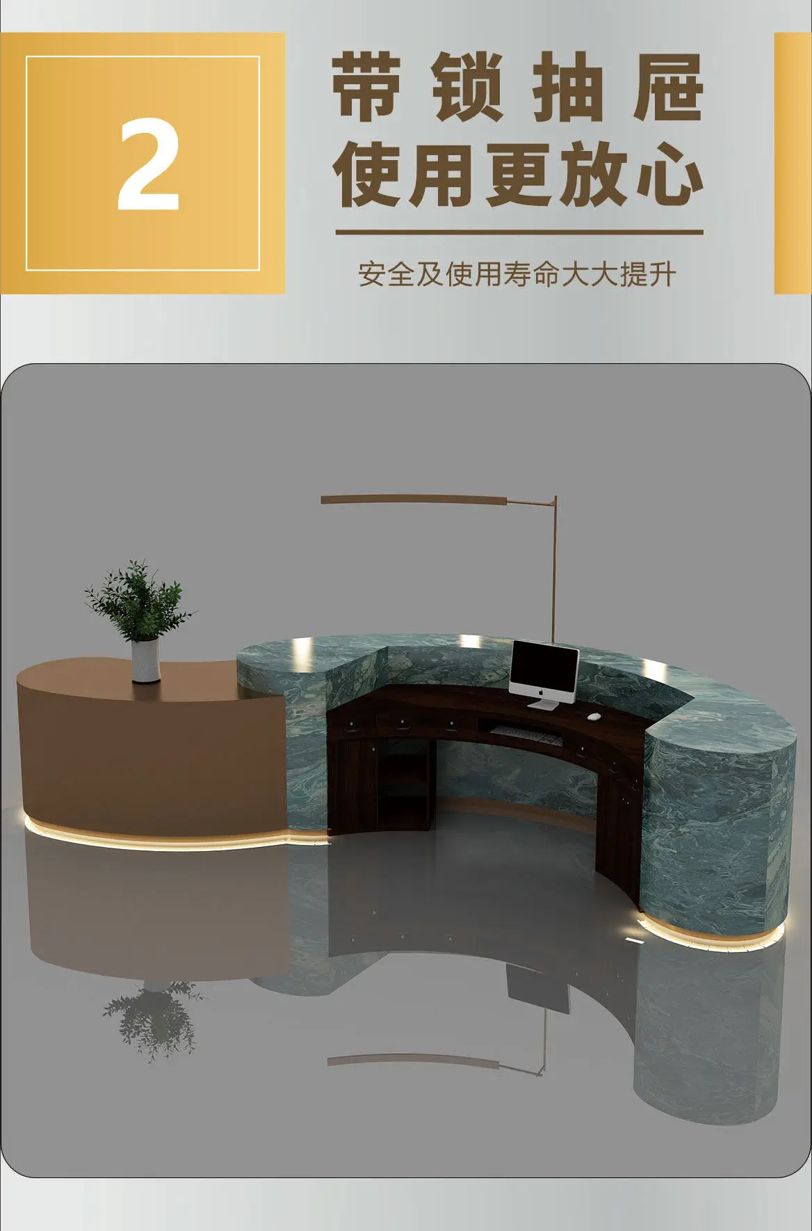 Hotel Minimalist Reception Desks Design Industrial Organizers Reception Desks Curved Best Mostrador De Tienda Trendy Furniture