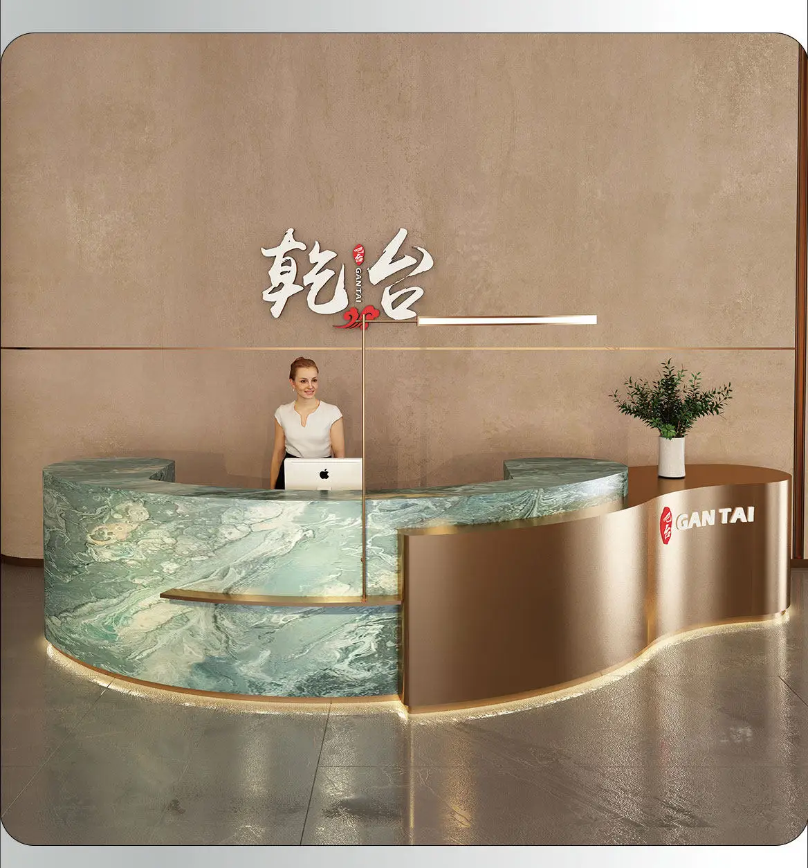 Hotel Minimalist Reception Desks Design Industrial Organizers Reception Desks Curved Best Mostrador De Tienda Trendy Furniture