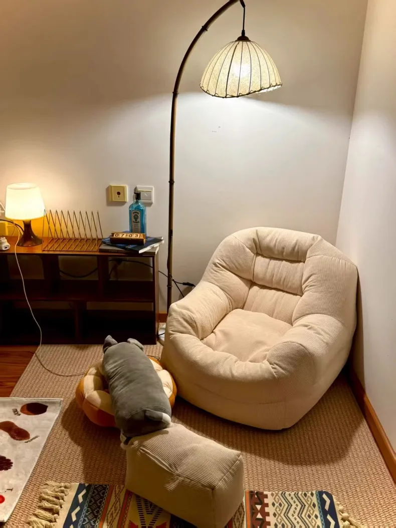Portable Lazy Sofa Single Tatami Sofas Comfortable Modern Living Room Bean Bag Couch Luxury Aesthetic Couches Home Furniture