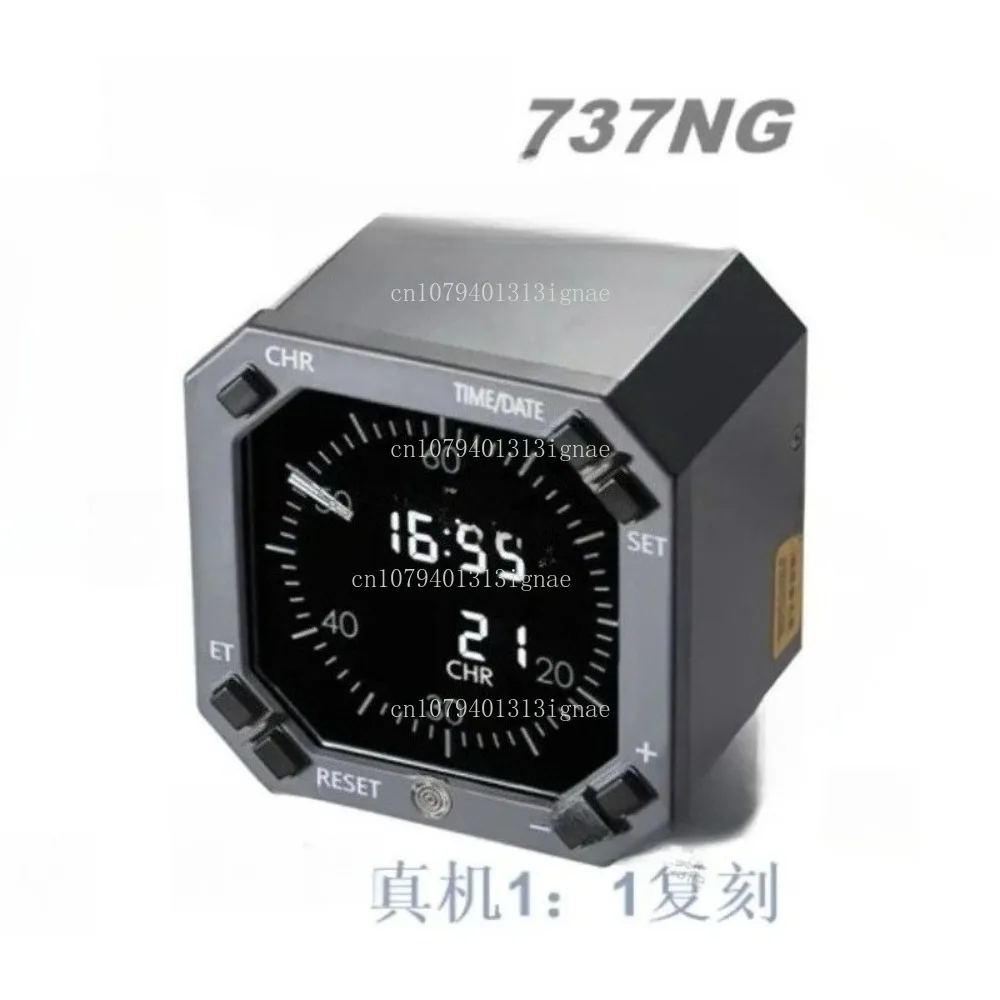 2022new 737 CLOCK  Simulator Aviation Instrument Clock Alarm Clock, Aircraft Simulation Clock