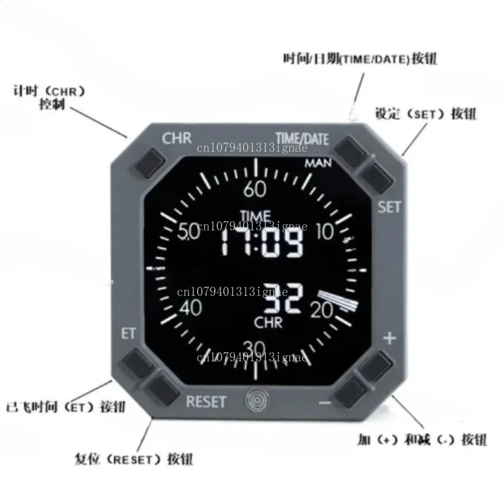2022new 737 CLOCK  Simulator Aviation Instrument Clock Alarm Clock, Aircraft Simulation Clock