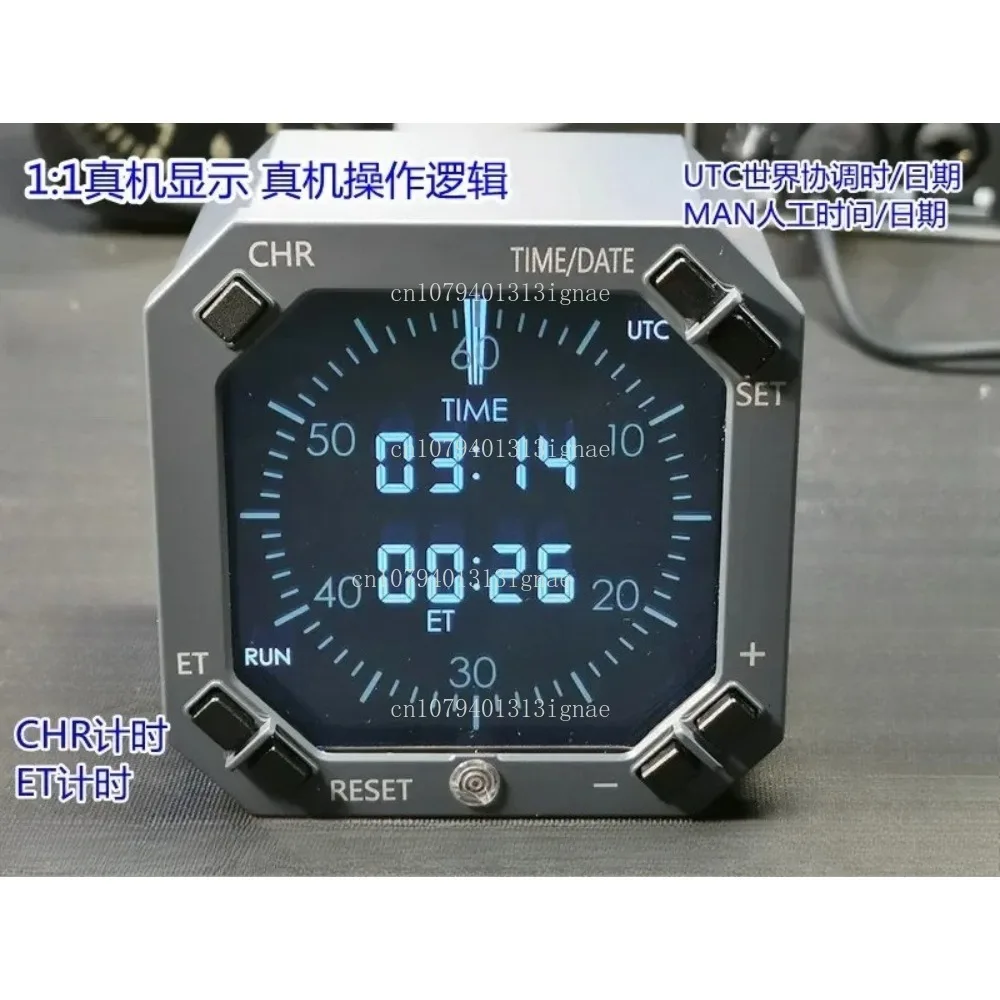 2022new 737 CLOCK  Simulator Aviation Instrument Clock Alarm Clock, Aircraft Simulation Clock