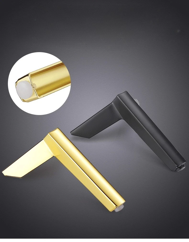 4pcs Metal Furniture Foot Accessories Light Luxury Replacement Legs Suitable for Sofa Feet/cabinet Feet/bed Legs Support Feet