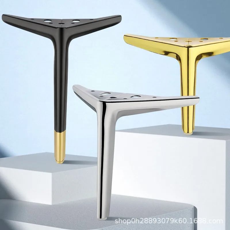 4pcs Metal Furniture Foot Accessories Light Luxury Replacement Legs Suitable for Sofa Feet/cabinet Feet/bed Legs Support Feet
