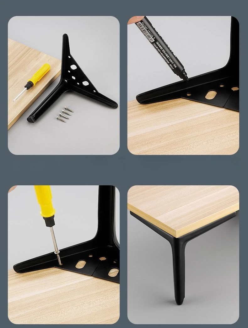 4pcs Metal Furniture Foot Accessories Light Luxury Replacement Legs Suitable for Sofa Feet/cabinet Feet/bed Legs Support Feet