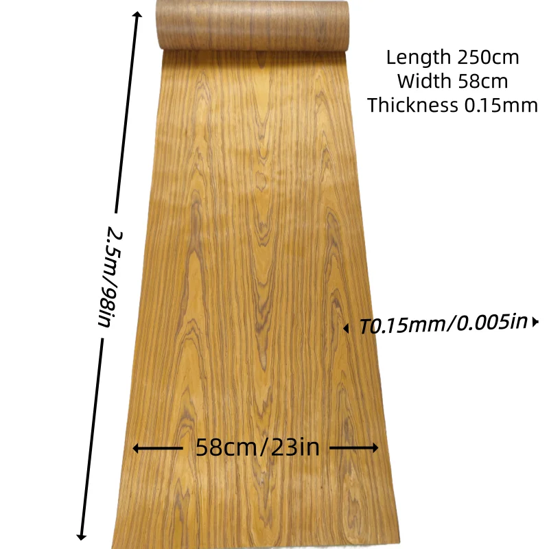 Teak Veneer Panel for DIY Furniture Renovation Wood Decoration Cabinet Door Refacing Suitable for Speakers