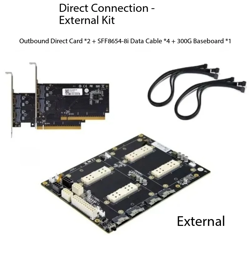 1PCS For V100 SXM2 Dual SIM Pass-Through 300G NVLink Interconnect Aom-sxmv Simplified Version
