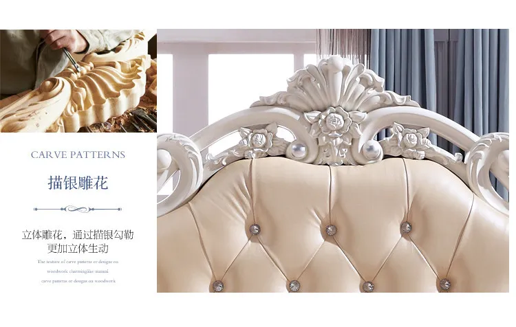 Organizer Large Bedrooms Sets Luxury Princess Luxury Full Set Bedroom Set Queen Monster Frames Camas Y Muebles Home Furniture
