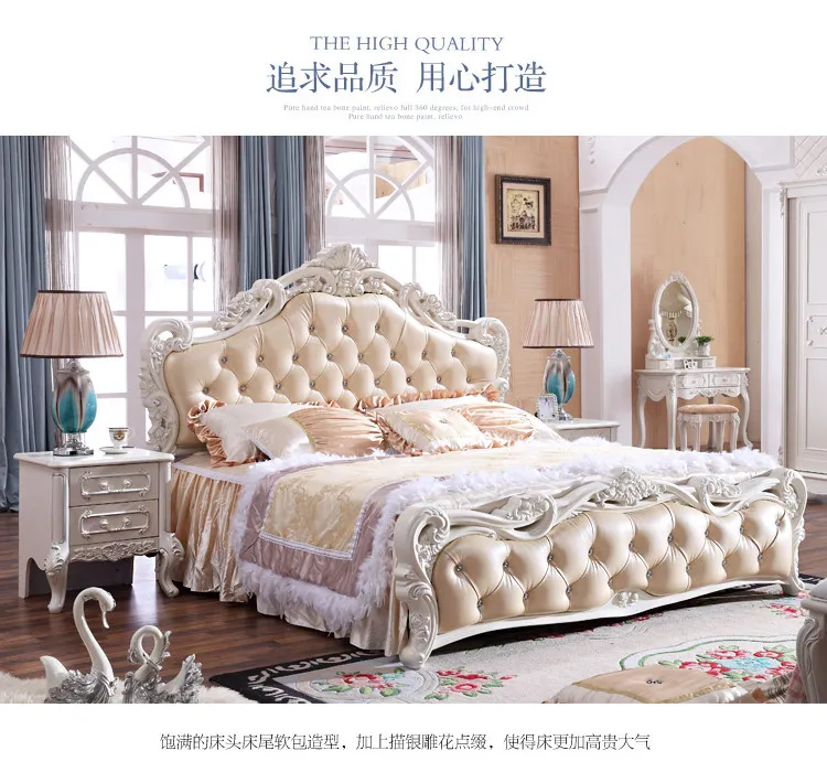 Organizer Large Bedrooms Sets Luxury Princess Luxury Full Set Bedroom Set Queen Monster Frames Camas Y Muebles Home Furniture