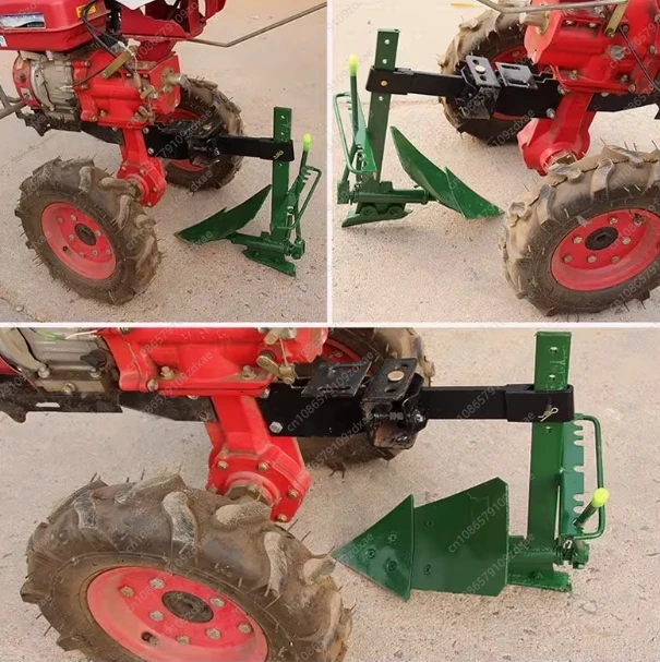 Micro-tiller Accessories Are Simple, Small Left and Right Trencher Double-sided Plough Adjustable Cultivated Land Machine Use