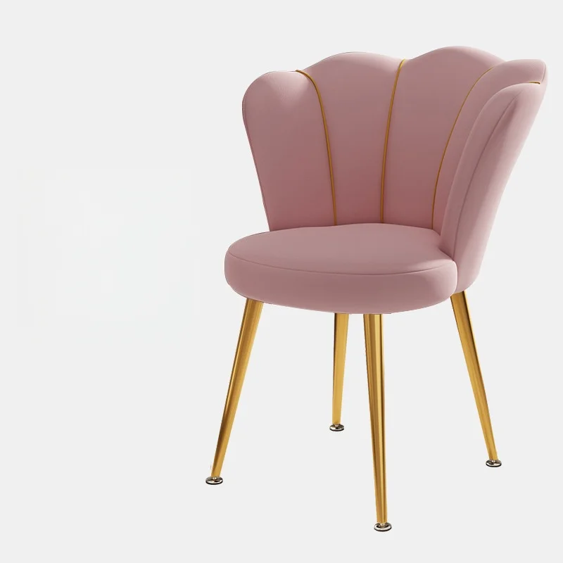Nordic Dressing Chair Design Home Chairs With Backrest Bedroom Makeup Stool Creative Armchair Dining Chairs Furniture