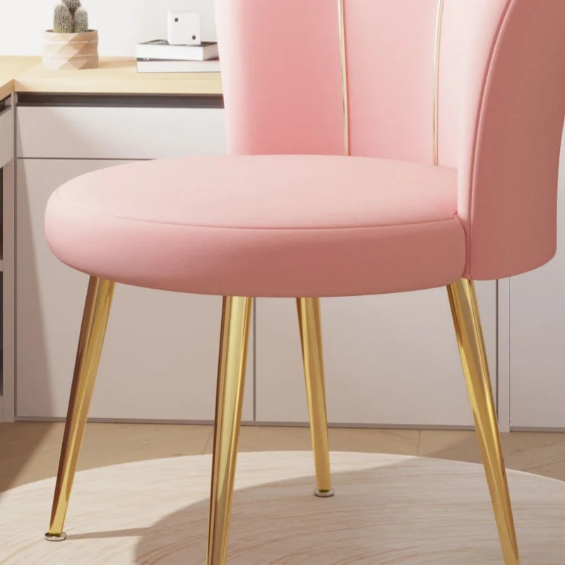 Nordic Dressing Chair Design Home Chairs With Backrest Bedroom Makeup Stool Creative Armchair Dining Chairs Furniture