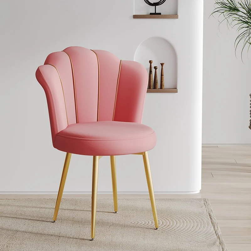 Nordic Dressing Chair Design Home Chairs With Backrest Bedroom Makeup Stool Creative Armchair Dining Chairs Furniture