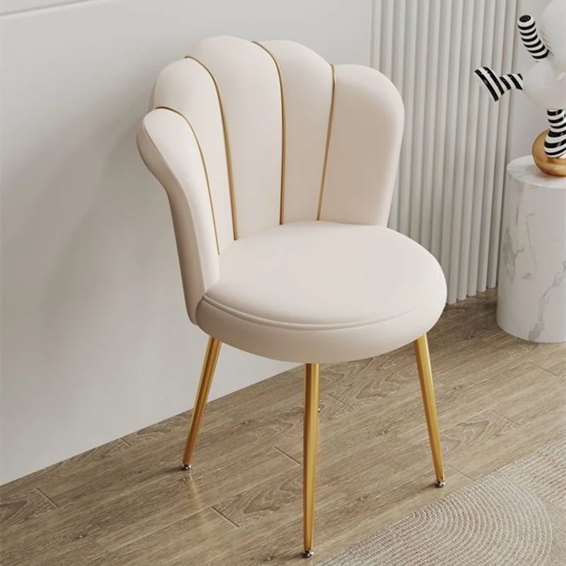 Nordic Dressing Chair Design Home Chairs With Backrest Bedroom Makeup Stool Creative Armchair Dining Chairs Furniture