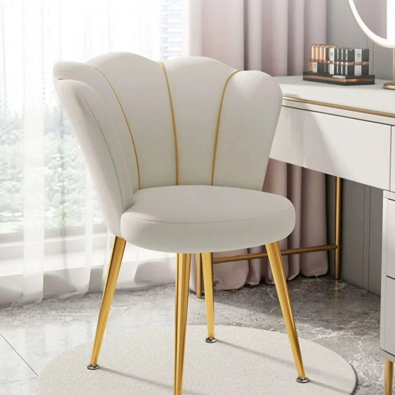 Nordic Dressing Chair Design Home Chairs With Backrest Bedroom Makeup Stool Creative Armchair Dining Chairs Furniture